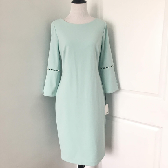 Calvin Klein Dresses & Skirts - Calvin Klein Blue Pearl Dress